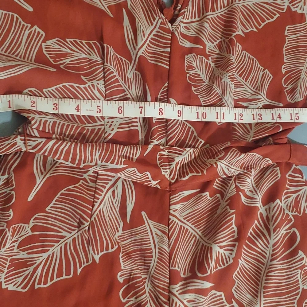 Sienna Sky Romper Red Orange Size Medium - Picture 11 of 12